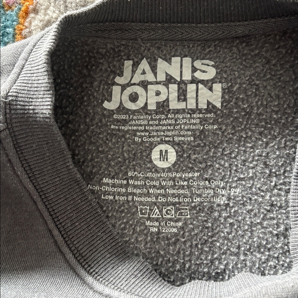 Gray Janis Joplin Graphic sweatshirt - Picture 4 of 8